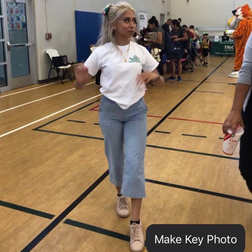 Blue pants super cute for summer